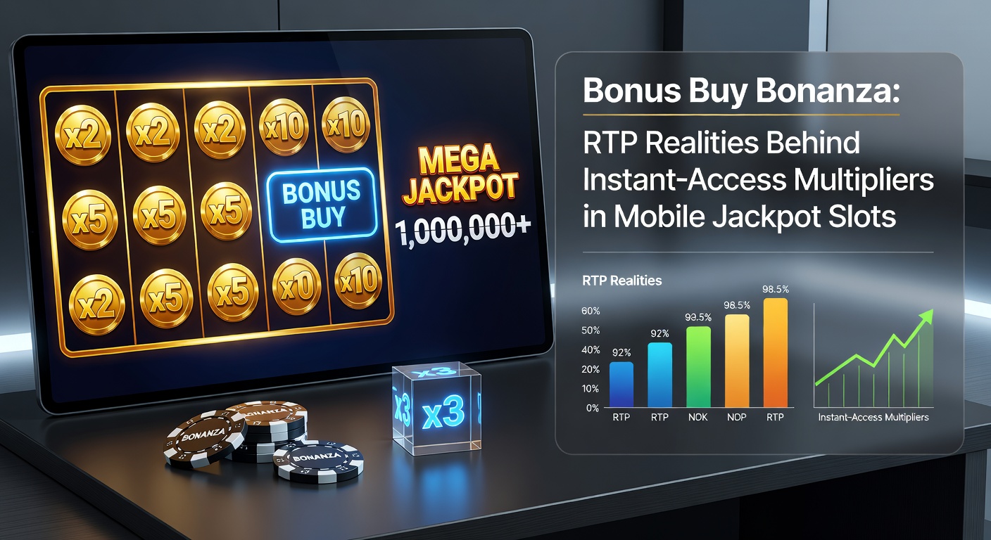 Vibrant mobile slot screen displaying bonus buy button with glowing multiplier icons and jackpot ticker climbing rapidly