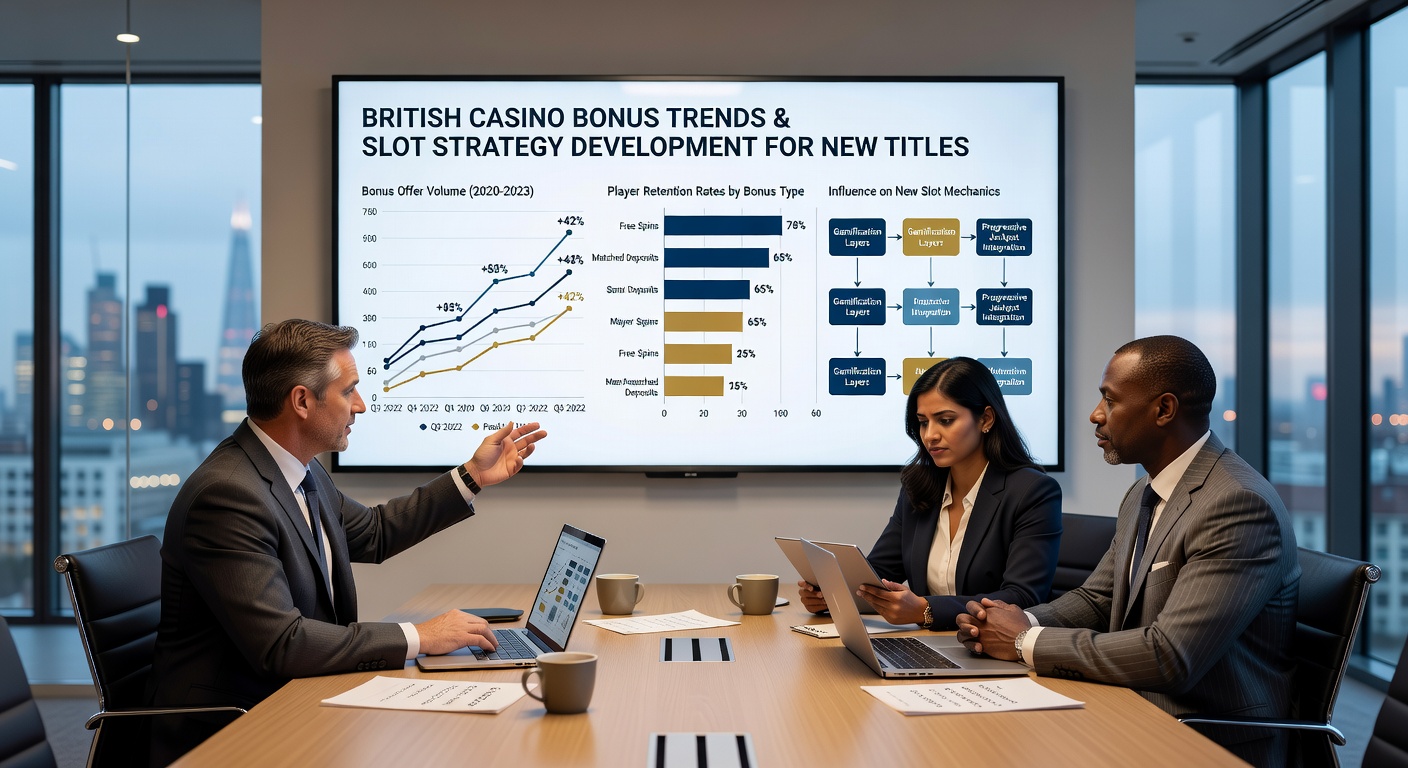 Slot development team reviewing bonus alignment charts for new title strategies in 2026