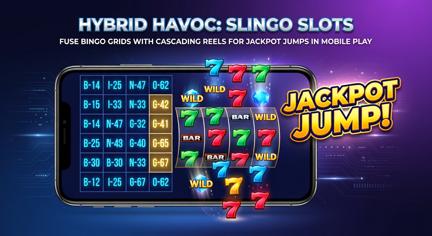 Close-up of cascading reels in a Slingo game filling a bingo grid, with jackpot meters rising in the background