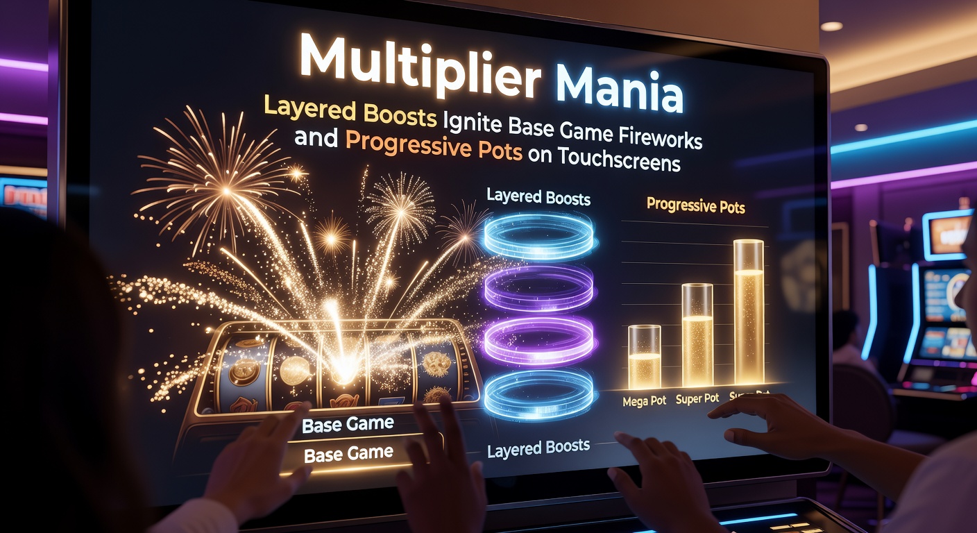 Close-up of a mobile touchscreen slot displaying progressive jackpot pots overflowing with multiplier-enhanced wins, fingers tapping reels mid-explosion