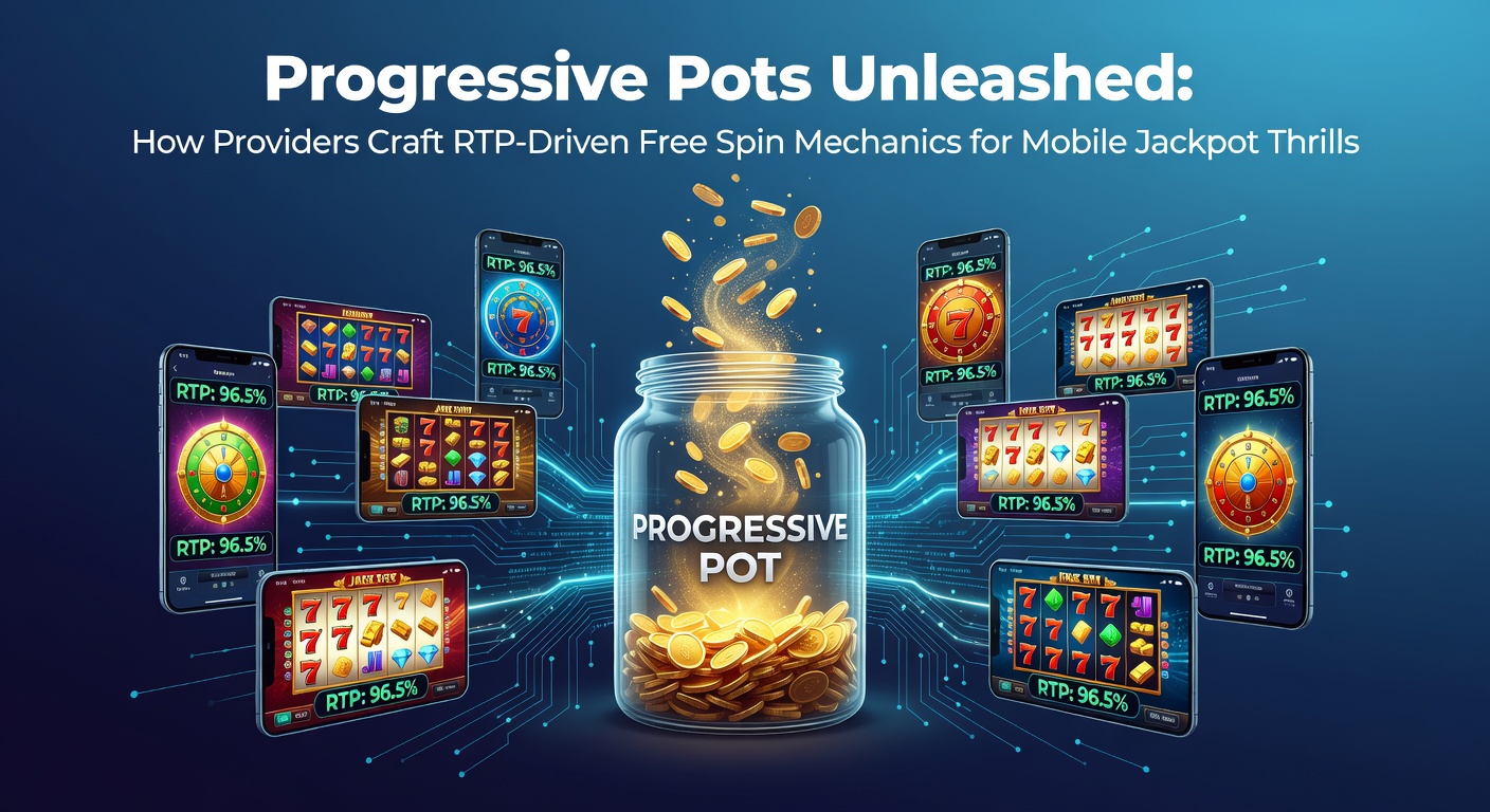 Vibrant mobile slot screen showing a progressive jackpot meter climbing alongside free spin activations, highlighting RTP metrics in a dynamic casino app interface